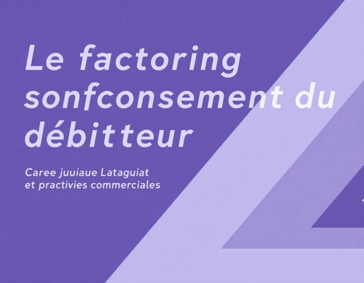 Le factoring sans consentement du débiteur : cadre juridique et pratiques commerciales